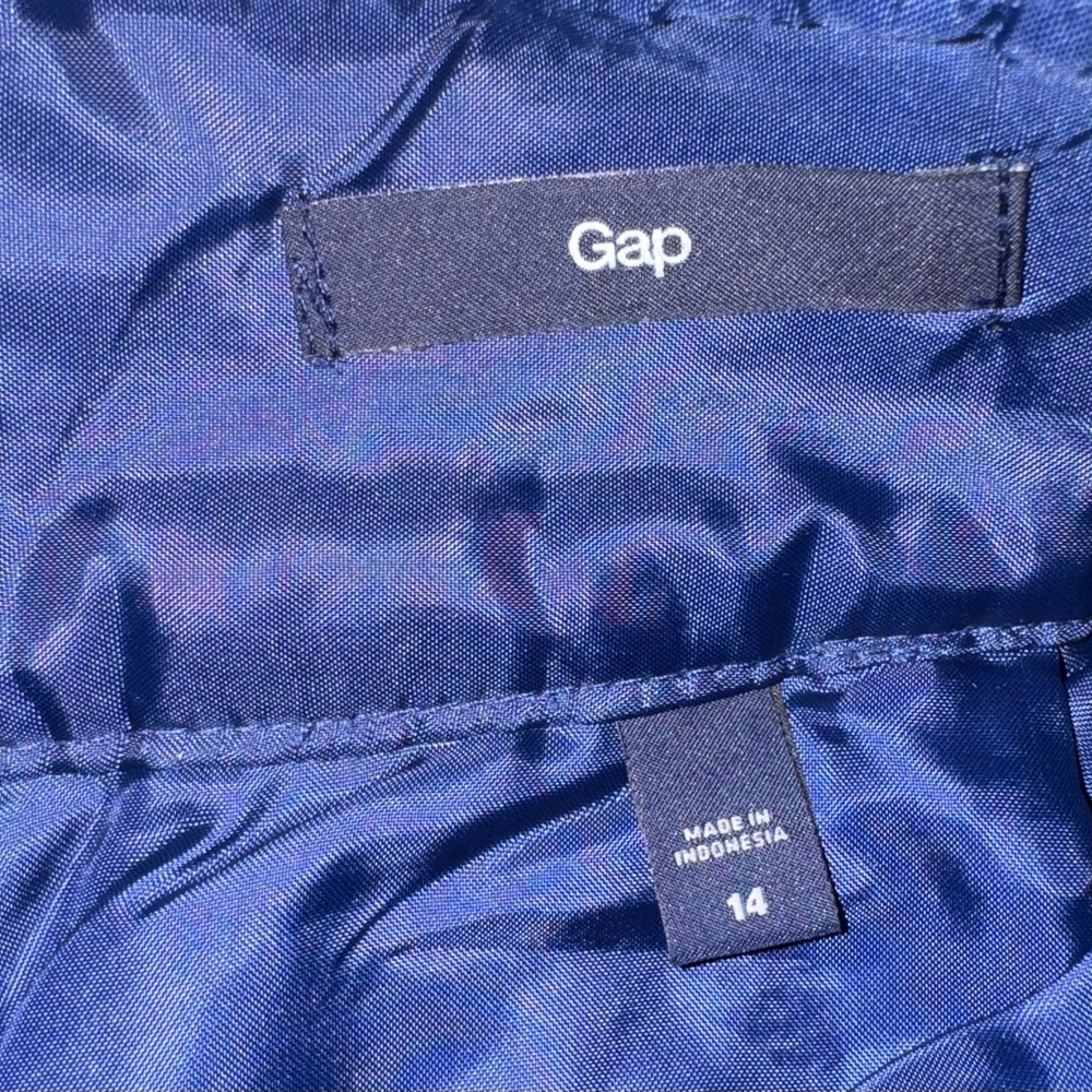 Vintage Gap Skirt size 14 Plaid Button-Detail Skirt - Blue and Black - Picture 3 of 3